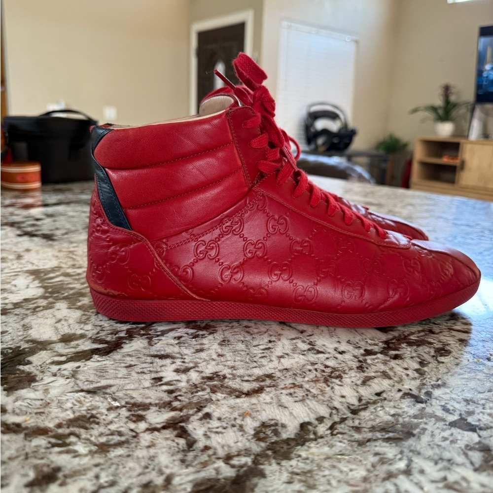 Gucci Men's Bold Red Sneakers - Picture 3 of 5